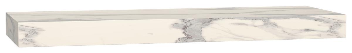 Wandkonsole Las Vegas Weiß Marmoroptik B: 140 cm - Weiß, MODERN, Holzwerkstoff (140/10/48cm) - Vertico