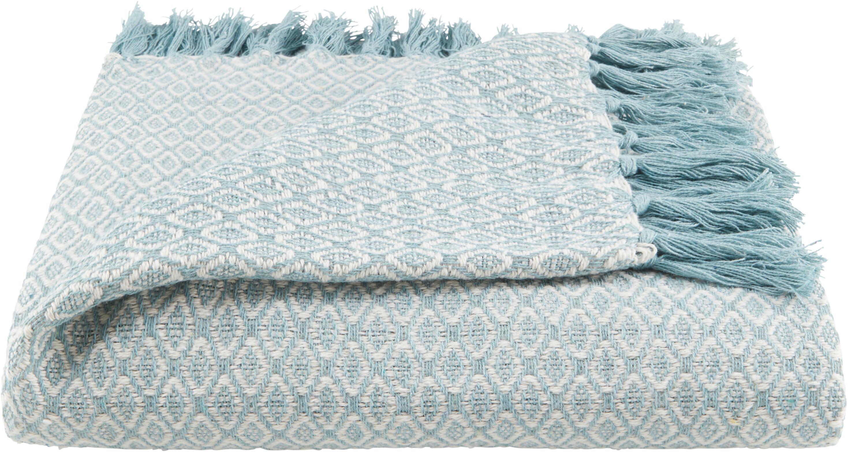 Tagesdecke Ines 140x210 Cm Mint, Baumwelle - Mintgrün, ROMANTIK / LANDHAUS, Textil (140/210cm) - James Wood