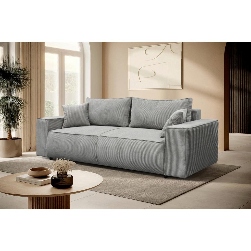 Schlafsofa Loft Grau B: 255cm
