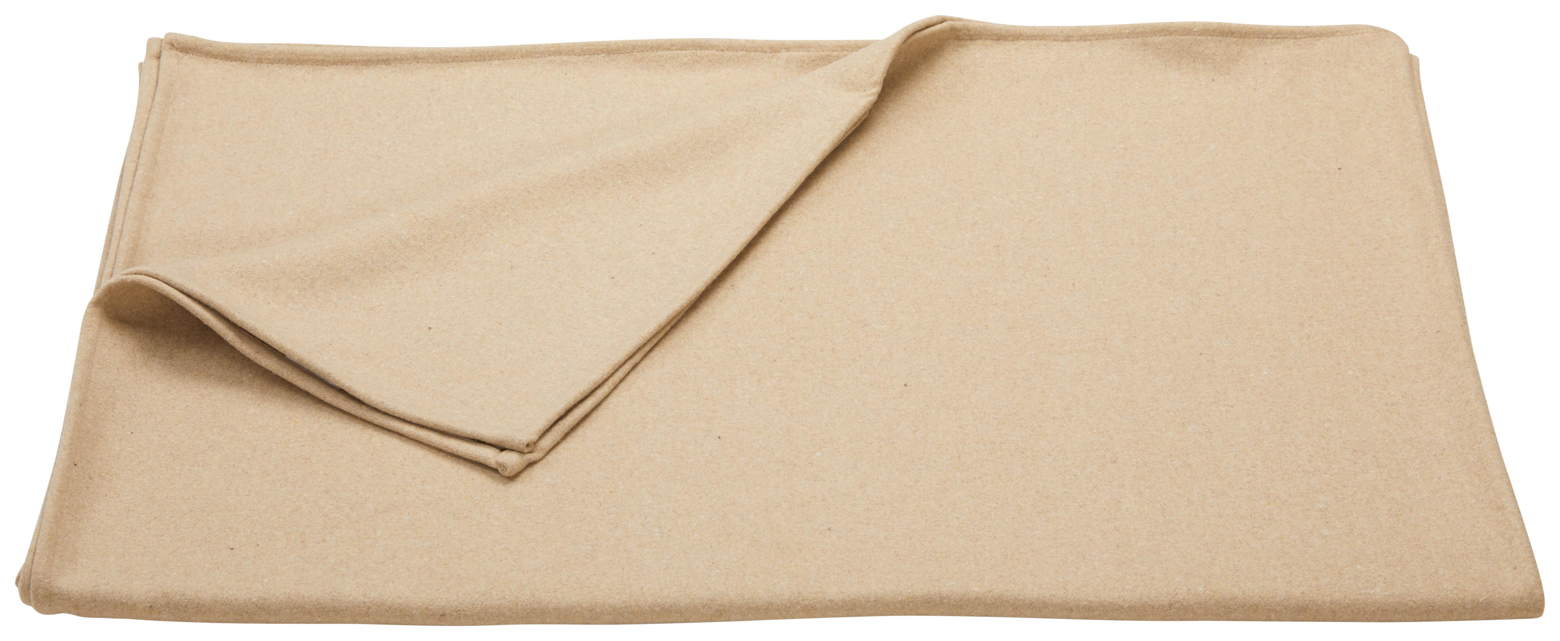 Kuscheldecke Stockholm - Beige, MODERN, Textil (145/200cm) - Luca Bessoni