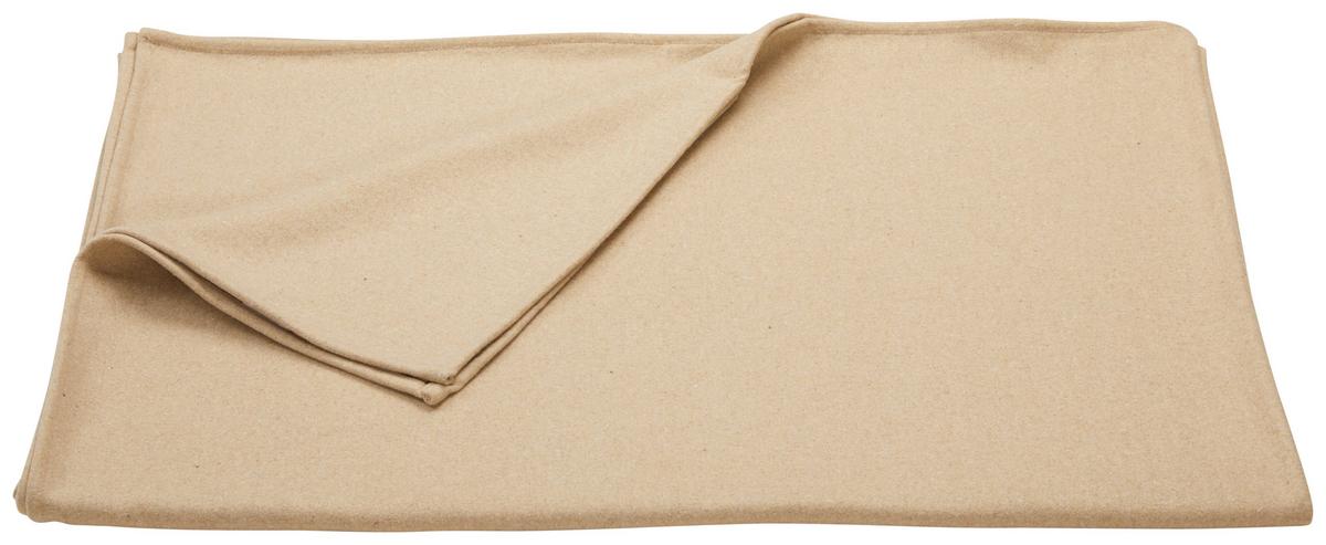 Kuscheldecke Stockholm - Beige, MODERN, Textil (145/200cm) - Luca Bessoni