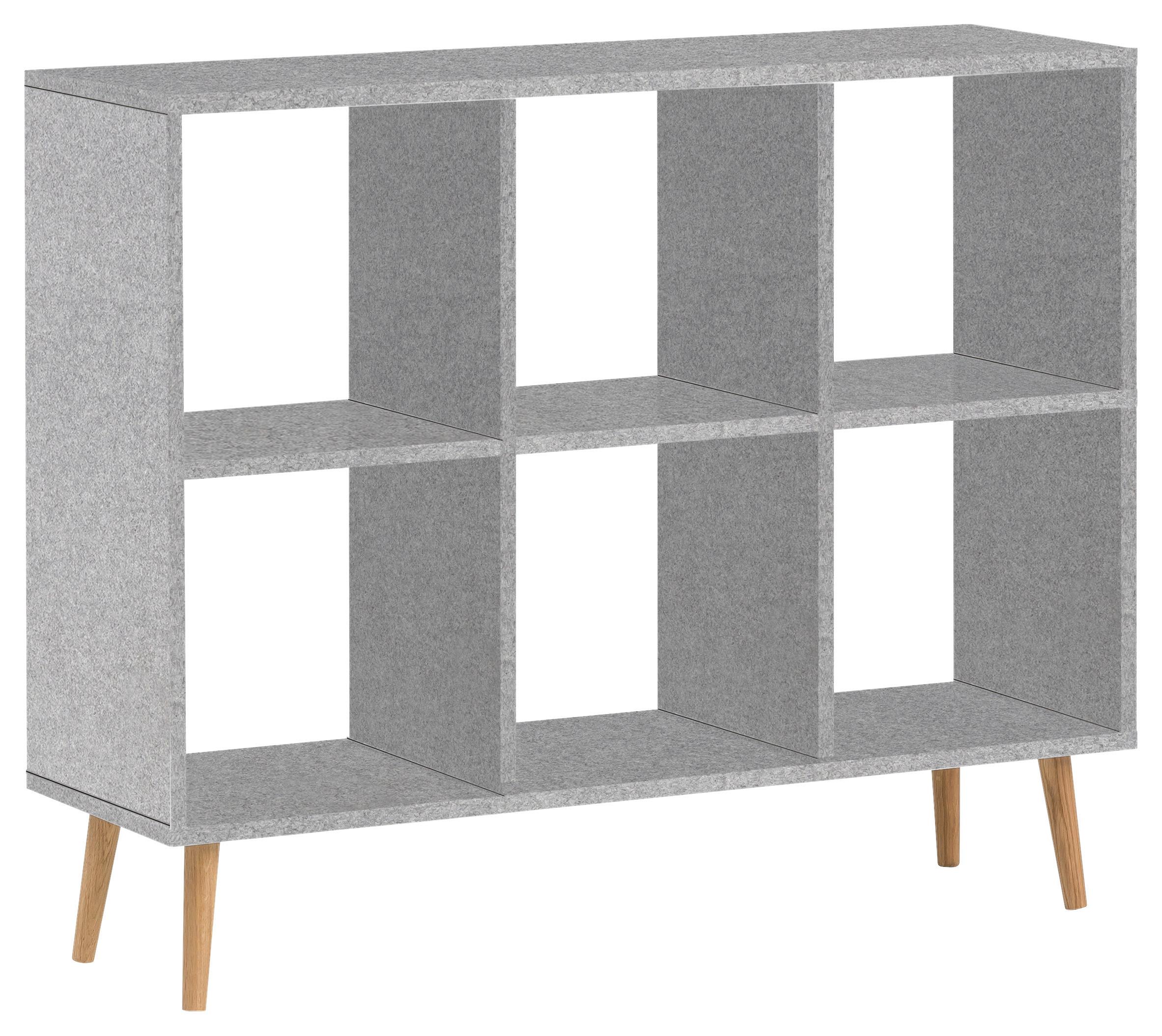 Aktenregal Jonte Holzwerkstoff Grau B: 104,3 cm - Eichefarben/Grau, MODERN, Holzwerkstoff (104,3/86,5/33cm)