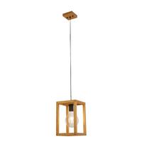 Hängeleuchte 54741-1na - Natur, Holz/Kunststoff (20/20/30cm)