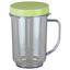 Standmixer Nutri Express - Weiß/Grün, MODERN, Glas/Kunststoff (13/14/18cm) - Mediashop