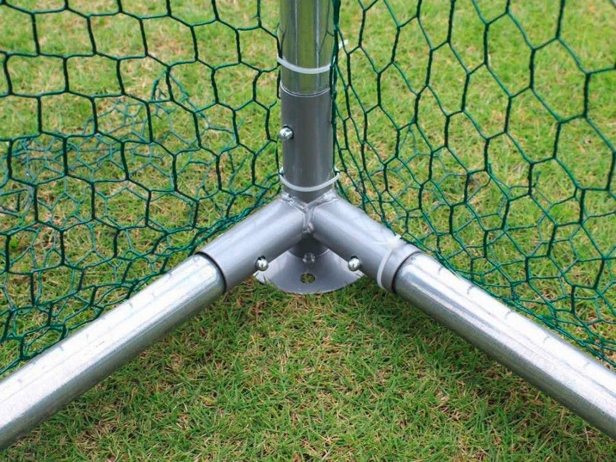 Heimtiergehege Zi-Cr342 400x250x300 cm Verzinkte Rohre - Grau, Basics, Metall (400/250/300cm) - Zipper