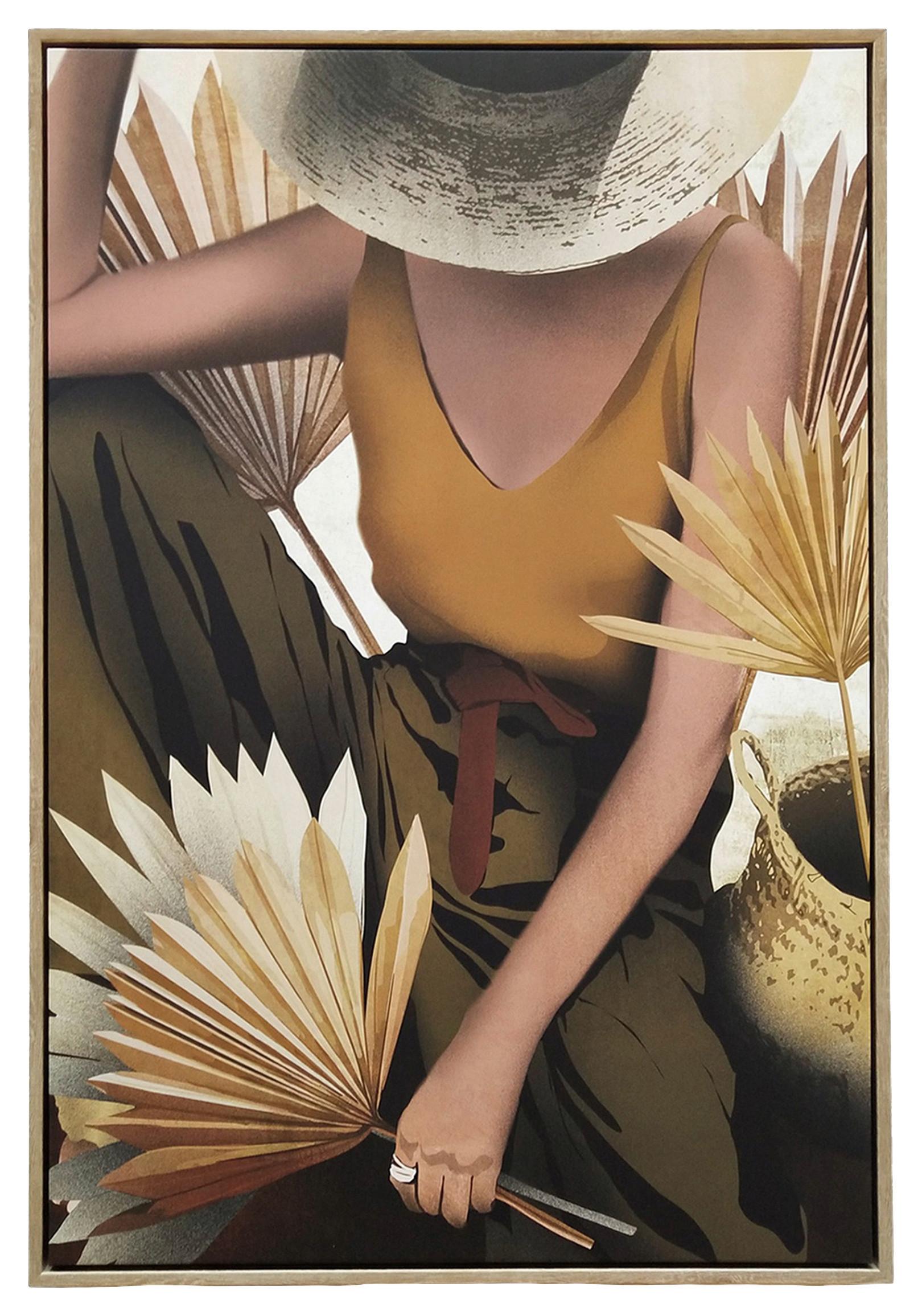 Obraz Na Plátně Denise, 60/90cm - přírodní barvy/hnědá, dřevo/textil (60/90cm) - Modern Living