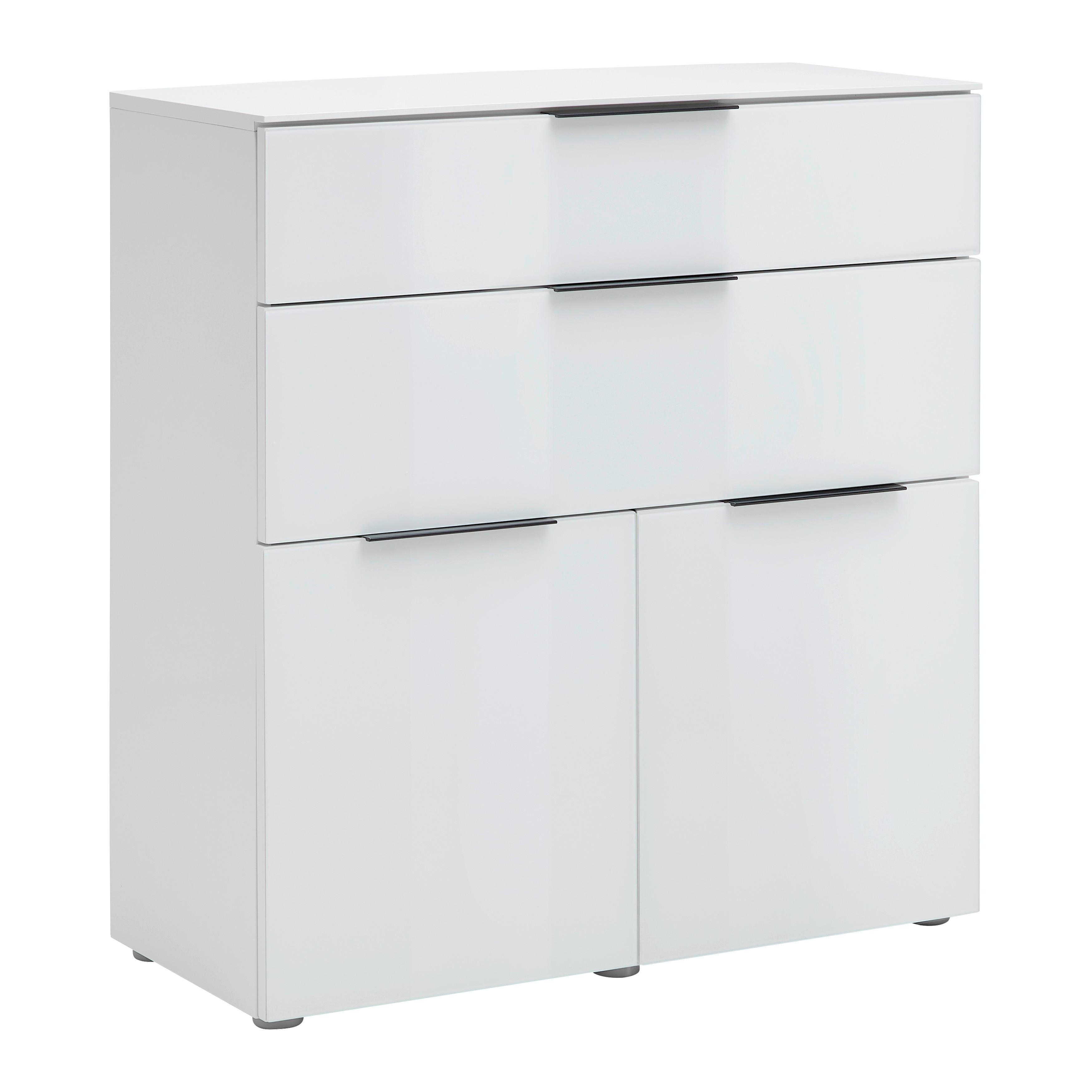 KOMODA VELARIS -EXKLUSIV- - šedá/bílá, Moderní, kov (90/98/40,5cm) - Mömax