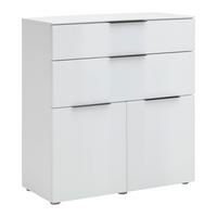 KOMODA VELARIS -EXKLUSIV- - šedá/bílá, Moderní, kov (90/98/40,5cm) - Mömax