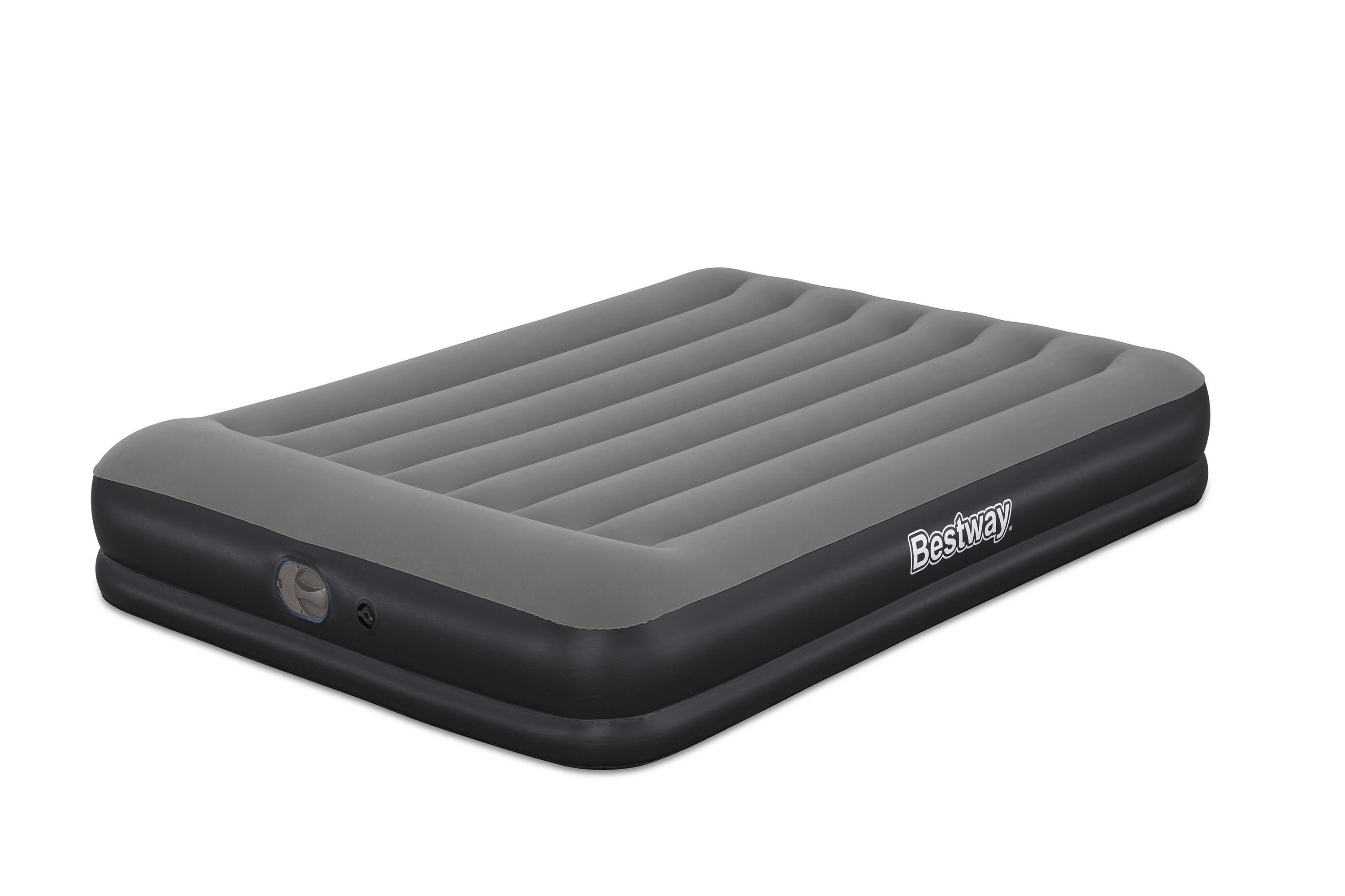 Nafukovací postel RONNY -EXT- - šedá, plast (203/152/36cm) - Bestway