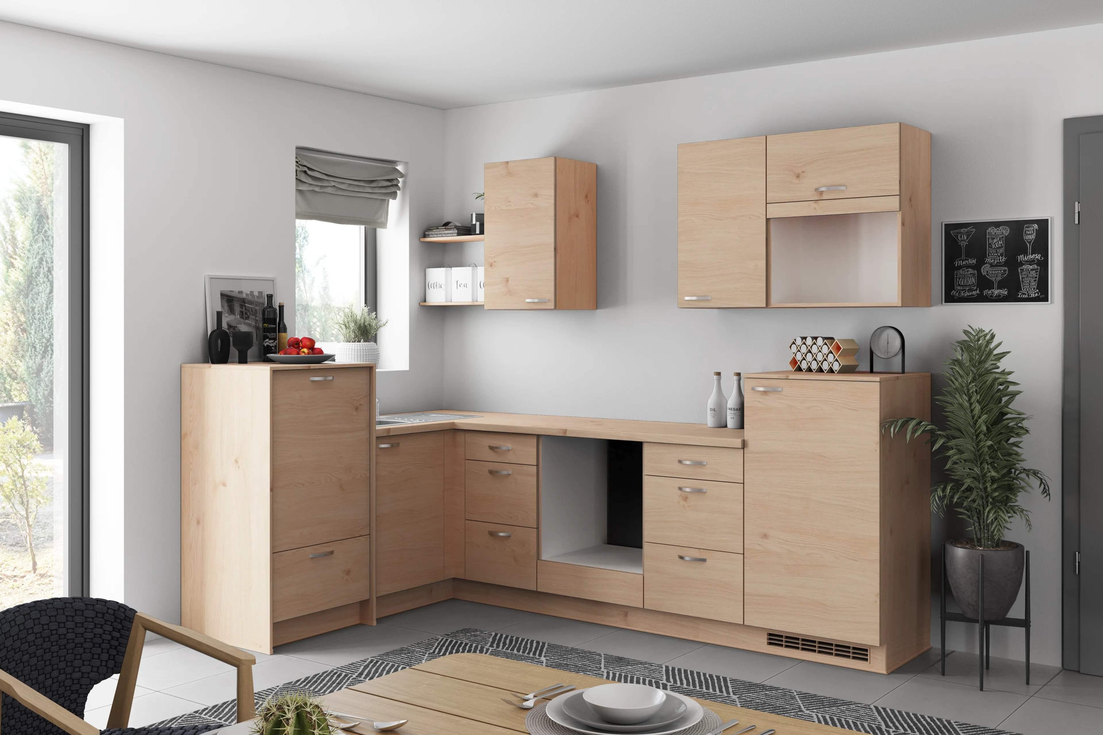 Eckküche Plan - Wildeiche, MODERN, Holzwerkstoff (178/280cm) - Express