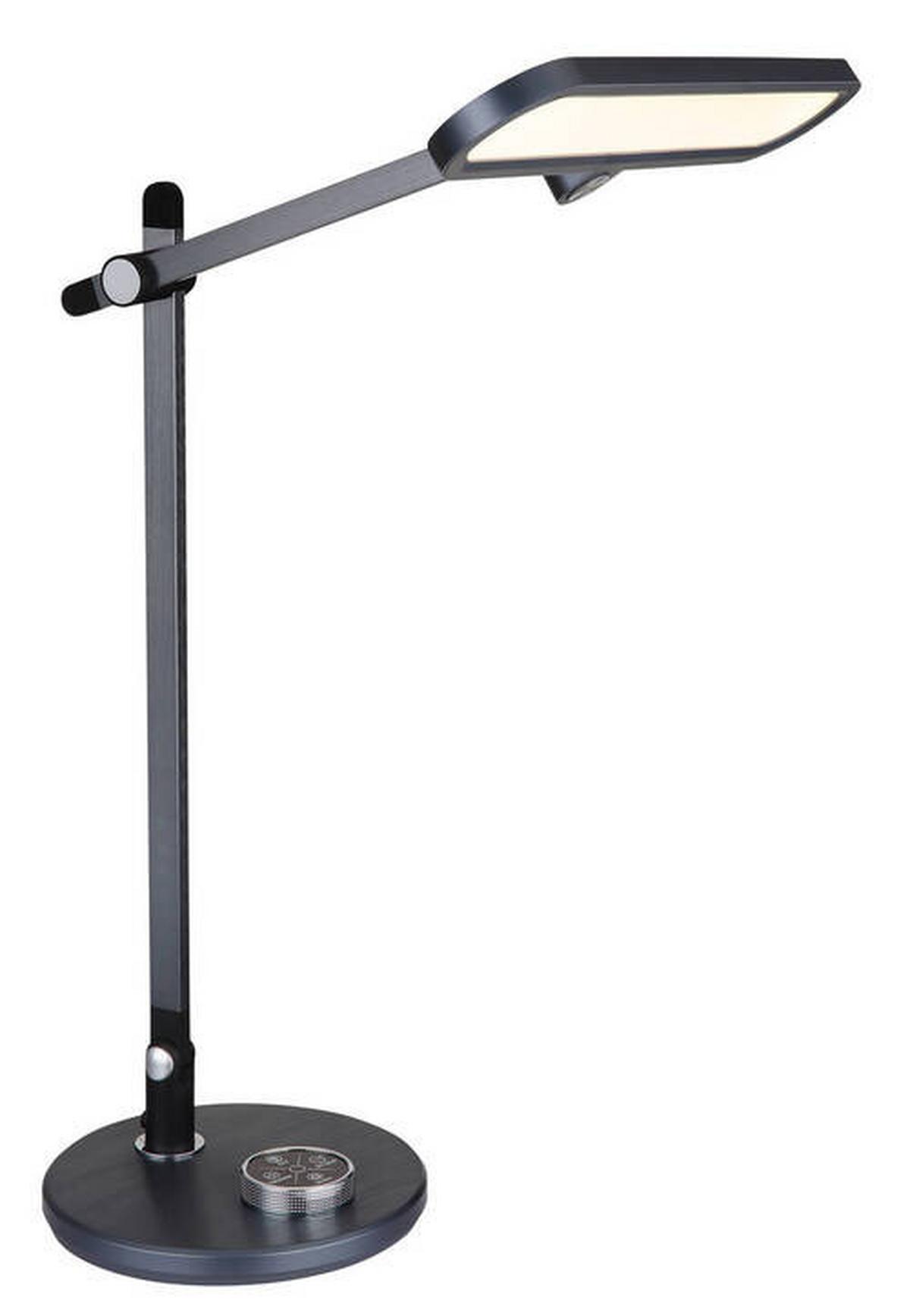 LED-Schreibtischleuchte 58443 - Dunkelgrau/Opal, Design, Kunststoff/Metall (57,5/37/53cm) - Globo