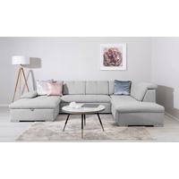 Wohnlandschaft Ramzes Hellgrau U: 173x328x215 cm - Hellgrau/Grau, Design, Textil (173/328/215cm) - MID.YOU