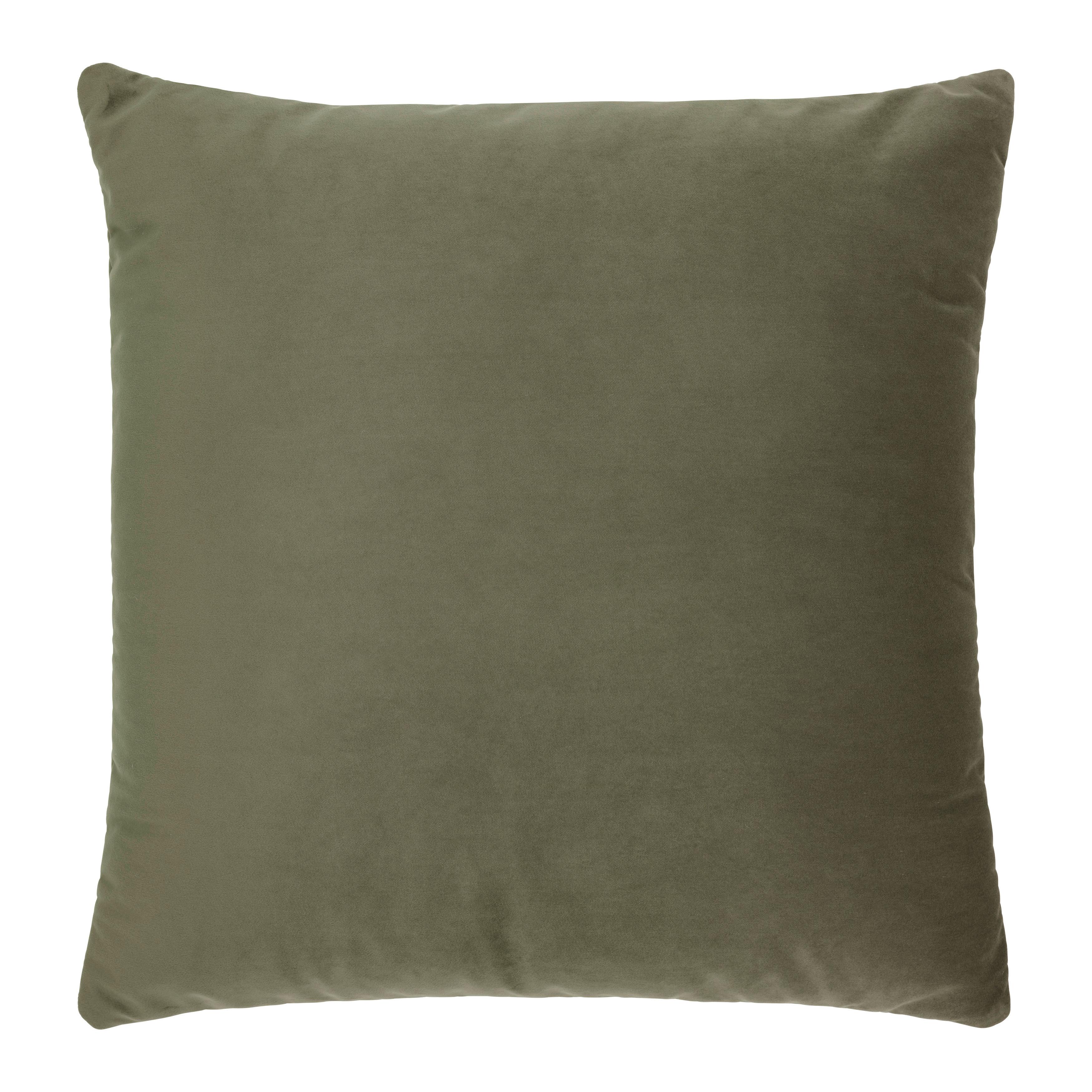 Vankúš na sedačku TRENDY, olivovozelená, cca.55x55 cm - olivovozelená, Modern, textil (55/55cm) - Premium Living