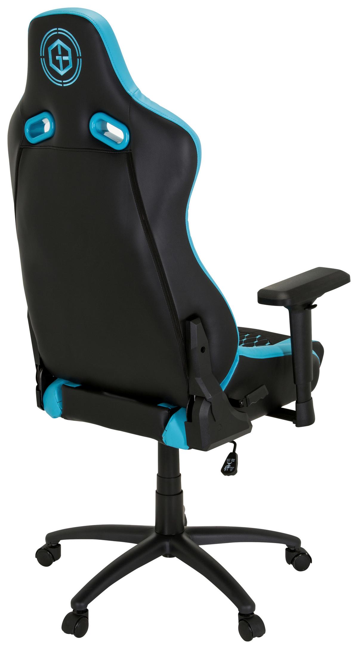 Gamingstuhl Gamebreaker Sx 04 Schwarz/Türkis - Türkis/Schwarz, MODERN, Kunststoff/Textil (74/137/66cm) - MID.YOU