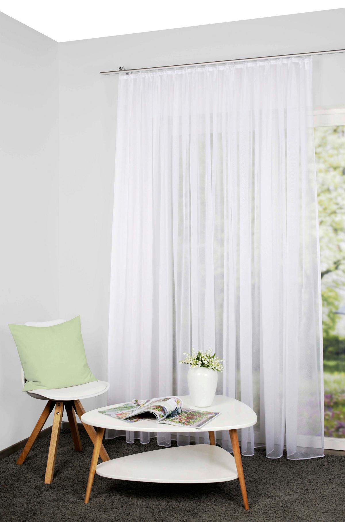 FERTIGSTORE Weiß 450/120 cm - Weiß, Basics, Textil (450/120cm) - Schmidt W. Gmbh