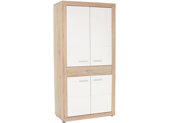Šatní Skříň Malta - bílá/barvy dubu, Moderní, kompozitní dřevo (95/196,8/36cm) Šatní Skříň Malta - bílá/barvy dubu, Moderní, kompozitní dřevo (95/196,8/36cm)