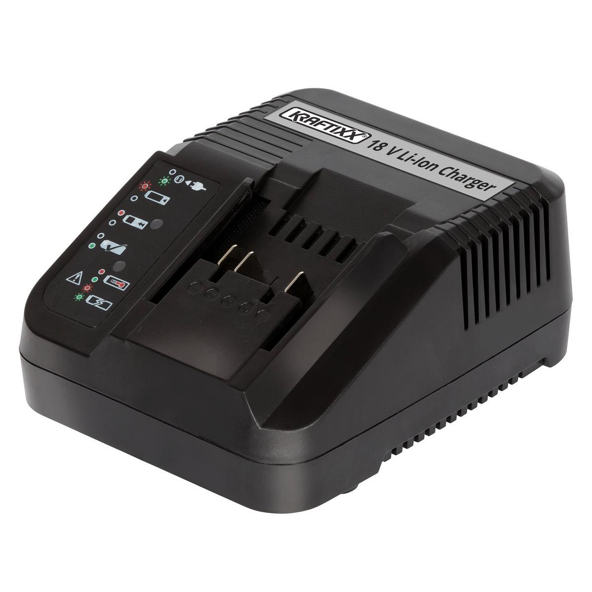 Akkuladegerät Kraftixx Pxc 18v - Schwarz, Basics, Kunststoff (19/6,5/13,9cm)