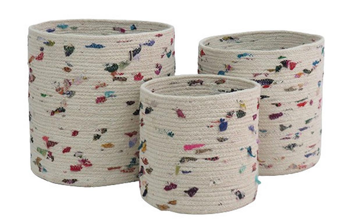 Kosár Josef - natúr színű, Konventionell, természetes anyagok (35/35cm) - Luca Bessoni