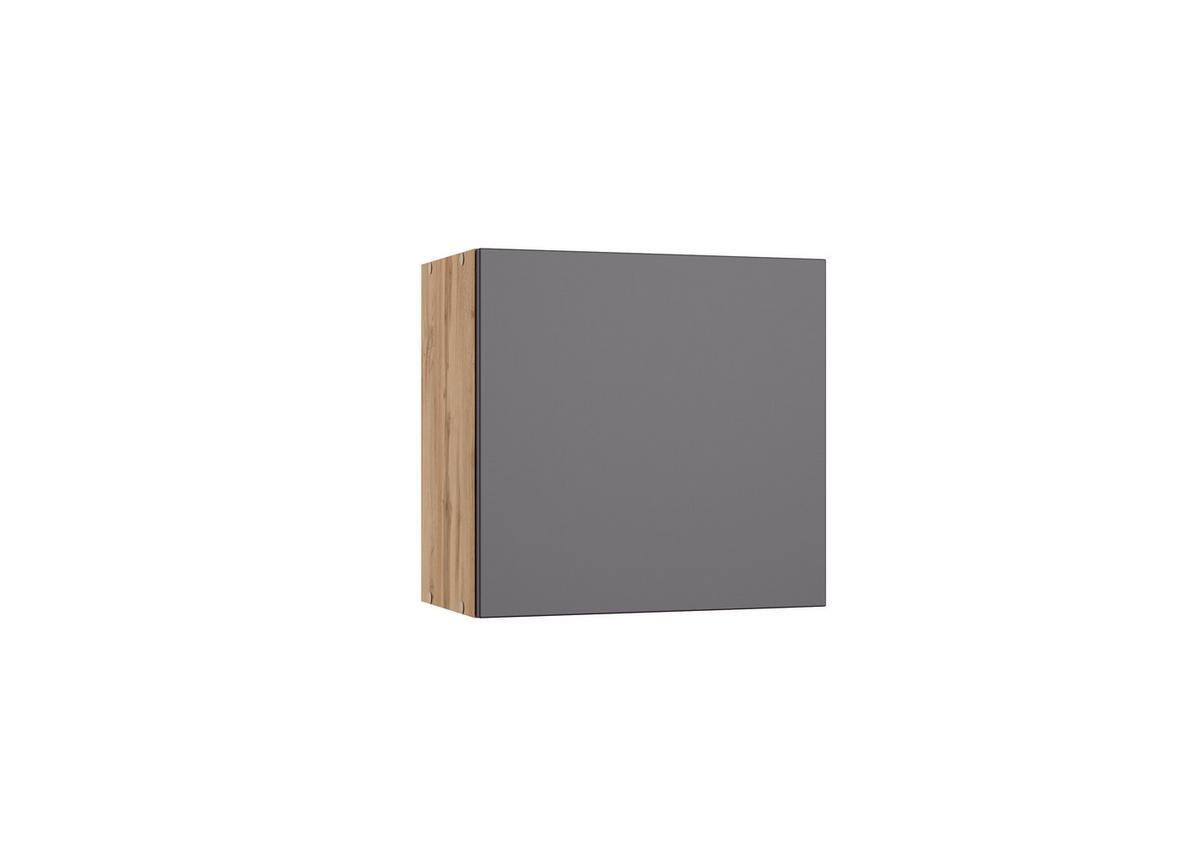 Küchenoberschrank Turin B:60cm Grau/eiche Dekor - Eiche Wotan/Grau, Design (60/57/34cm) - Held