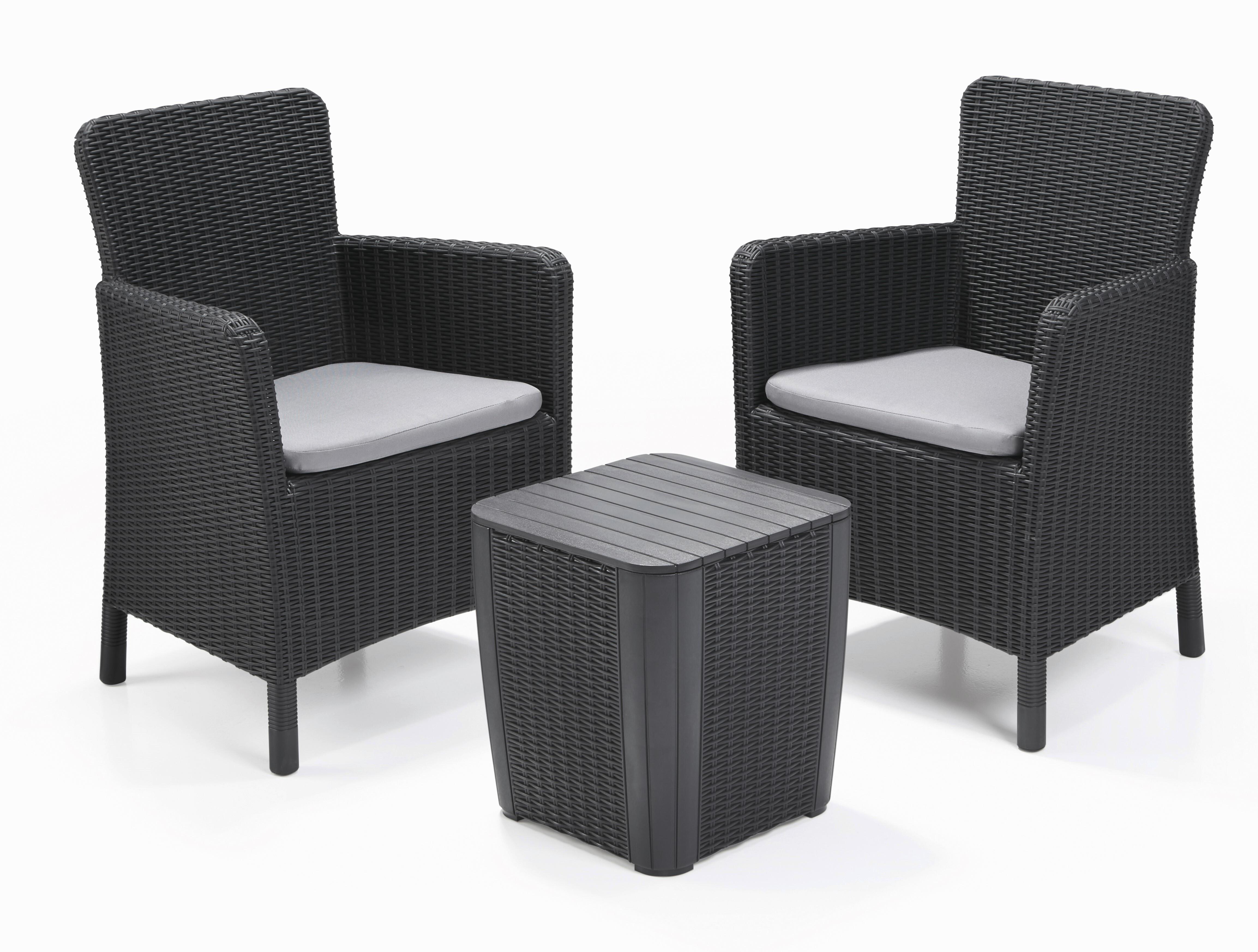 Kerti Bútorszett Trenton Balcony - grafitszürke (63/85/60cm)