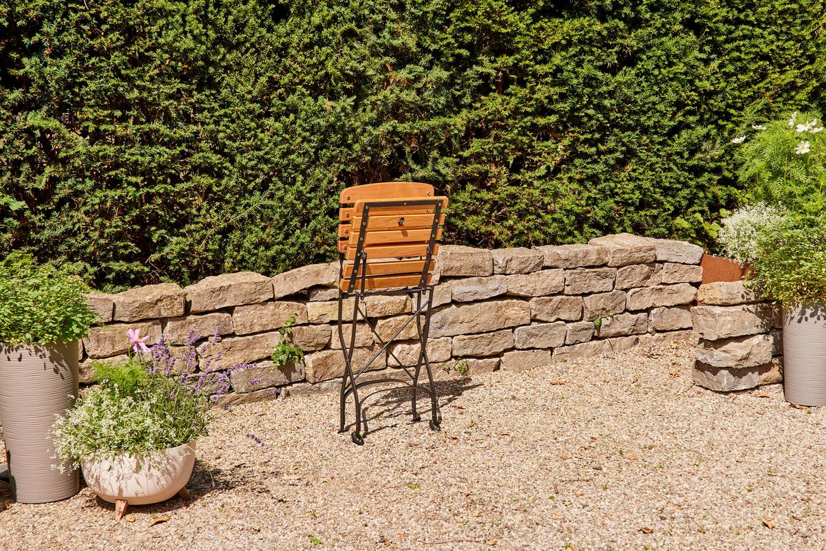 Gartenklappstuhl N05789 - Robinienfarben/Schwarz, KONVENTIONELL, Holz/Metall (60/87/57cm) - Siena Garden