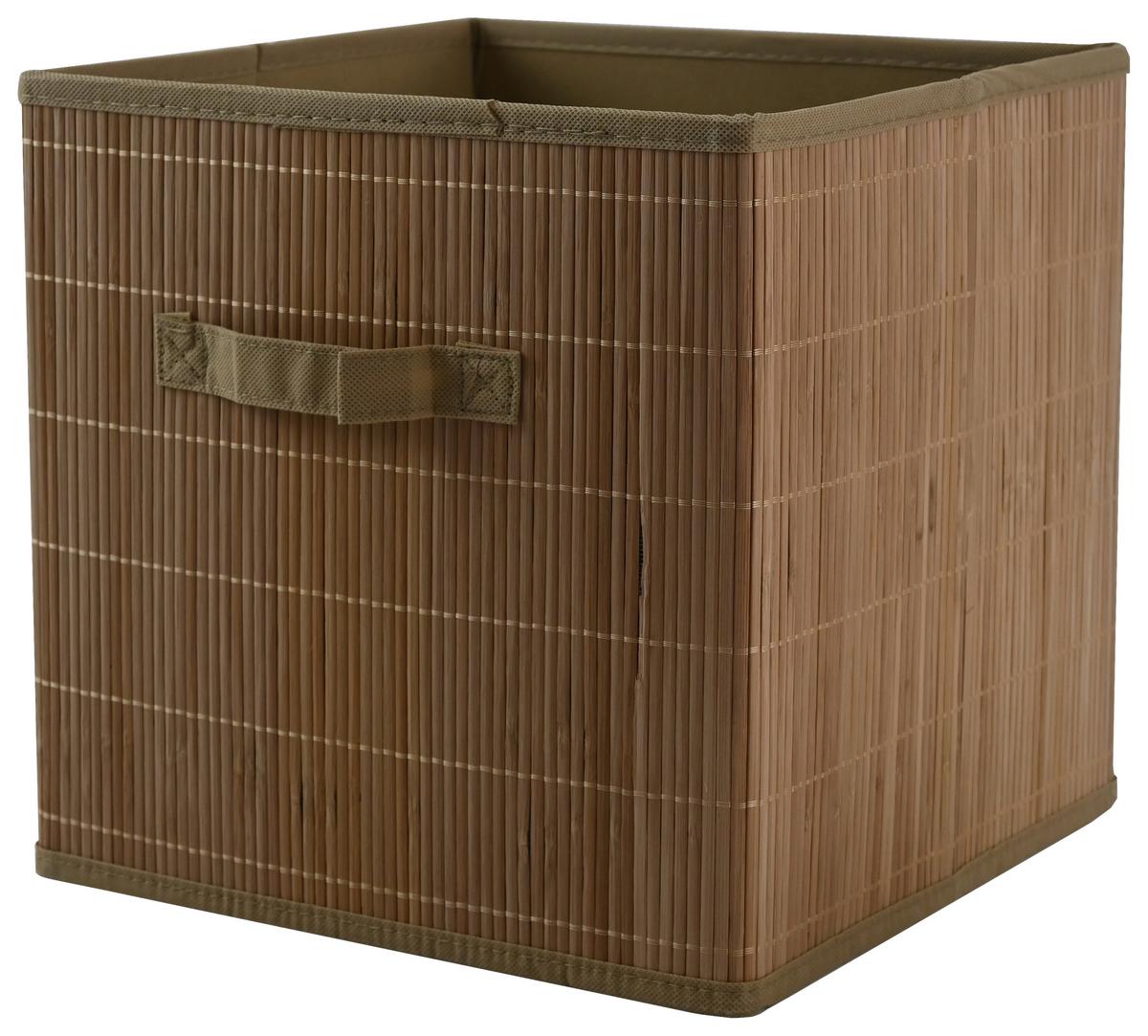 Faltbox Nella - Naturfarben, KONVENTIONELL, Karton/Naturmaterialien (30/30/30cm) - Luca Bessoni