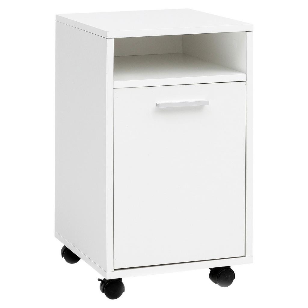 Rollcontainer Weiß BxHxT: 33x60x38 cm