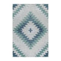 Flachwebteppich Bahama - Blau, Design, Textil (200/290cm) - Novel