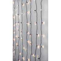 Lichtervorhang 410847 Lichtervorhang - Transparent/Schwarz, Basics, Kunststoff (130/5/130cm) - Eglo