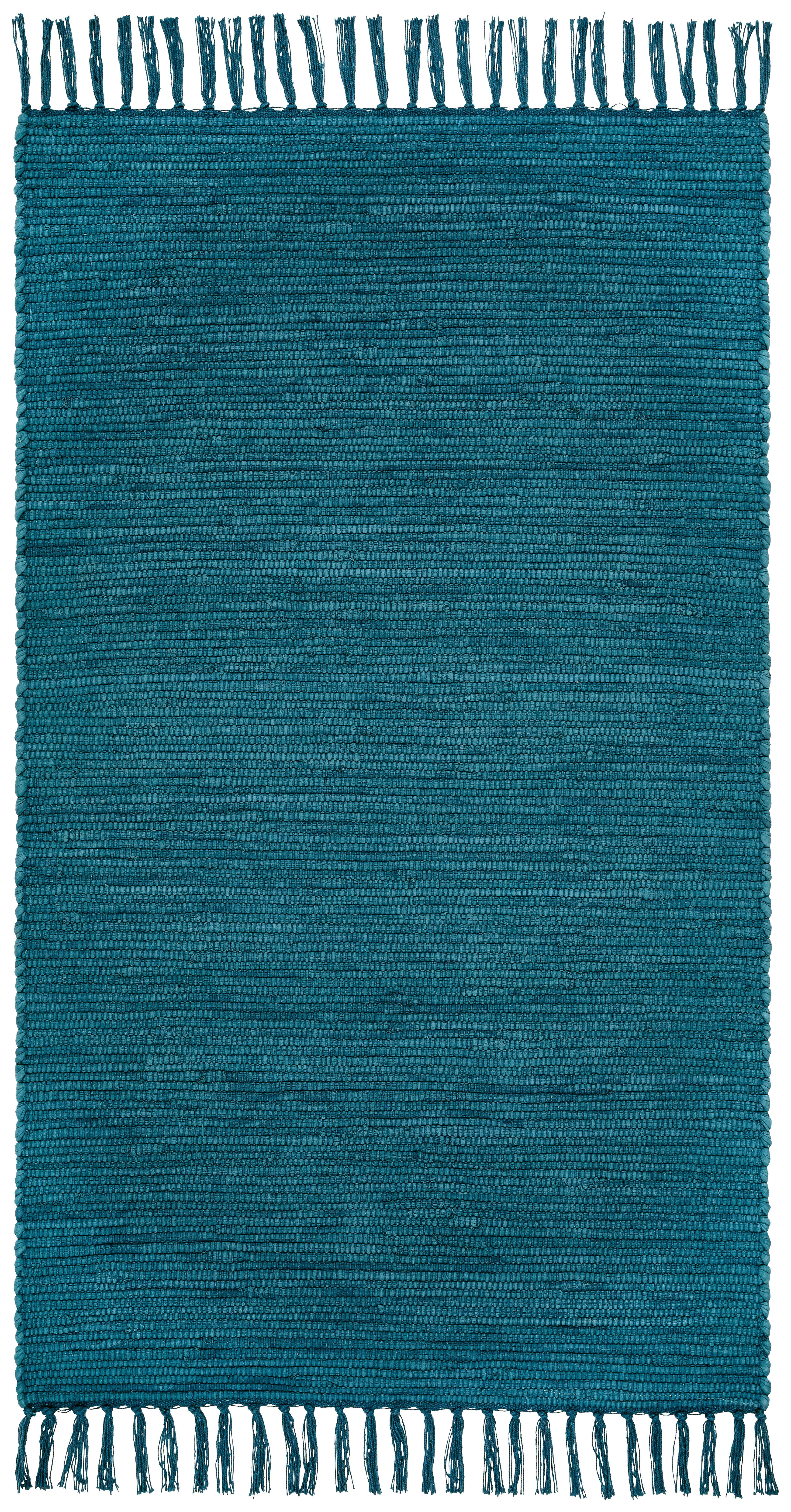 Handwebteppich Annika - Blau, MODERN, Textil (70/120cm) - James Wood