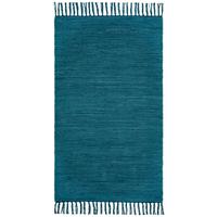 Handwebteppich Annika - Blau, MODERN, Textil (70/120cm) - James Wood