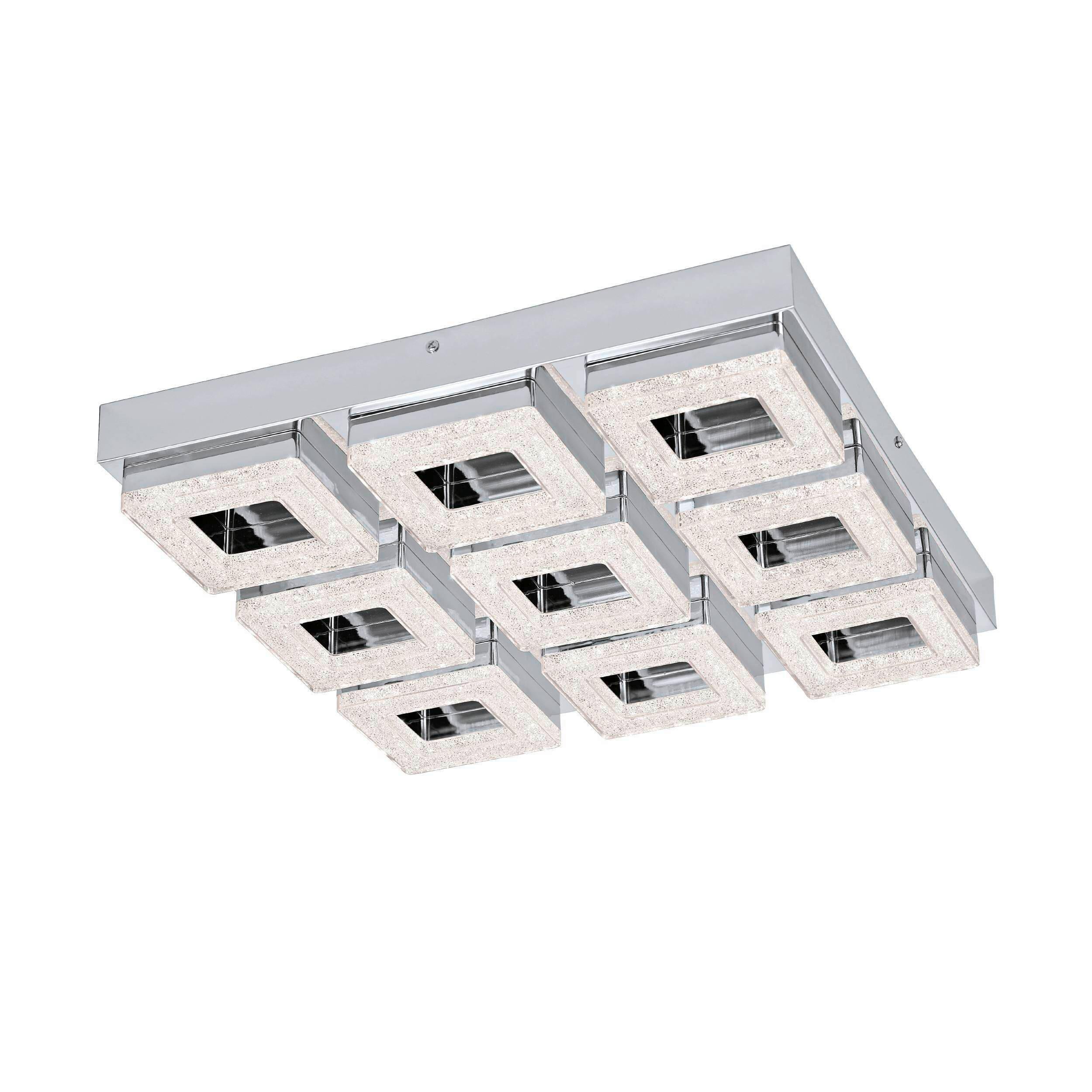 LED-Deckenleuchte 95658 Fradelo - Design, Glas/Metall (44/44/7cm) - Eglo