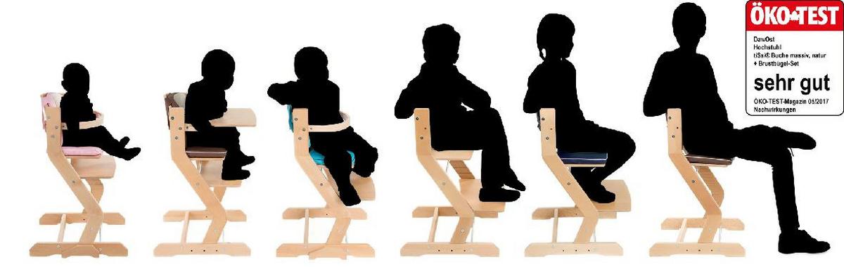 Kinderstuhl Buchefarben, L/b/h: 50x43x81cm - Buchefarben, Basics, Holz (50/43/81cm) - tiSsi