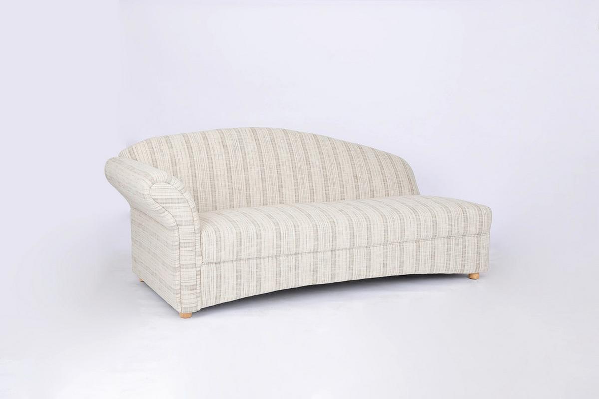 3-Sitzer Loretta ca. 193x83x85 cm, Armlehne links - Hellgrau, Basics, Holz/Textil (193/83/85cm)