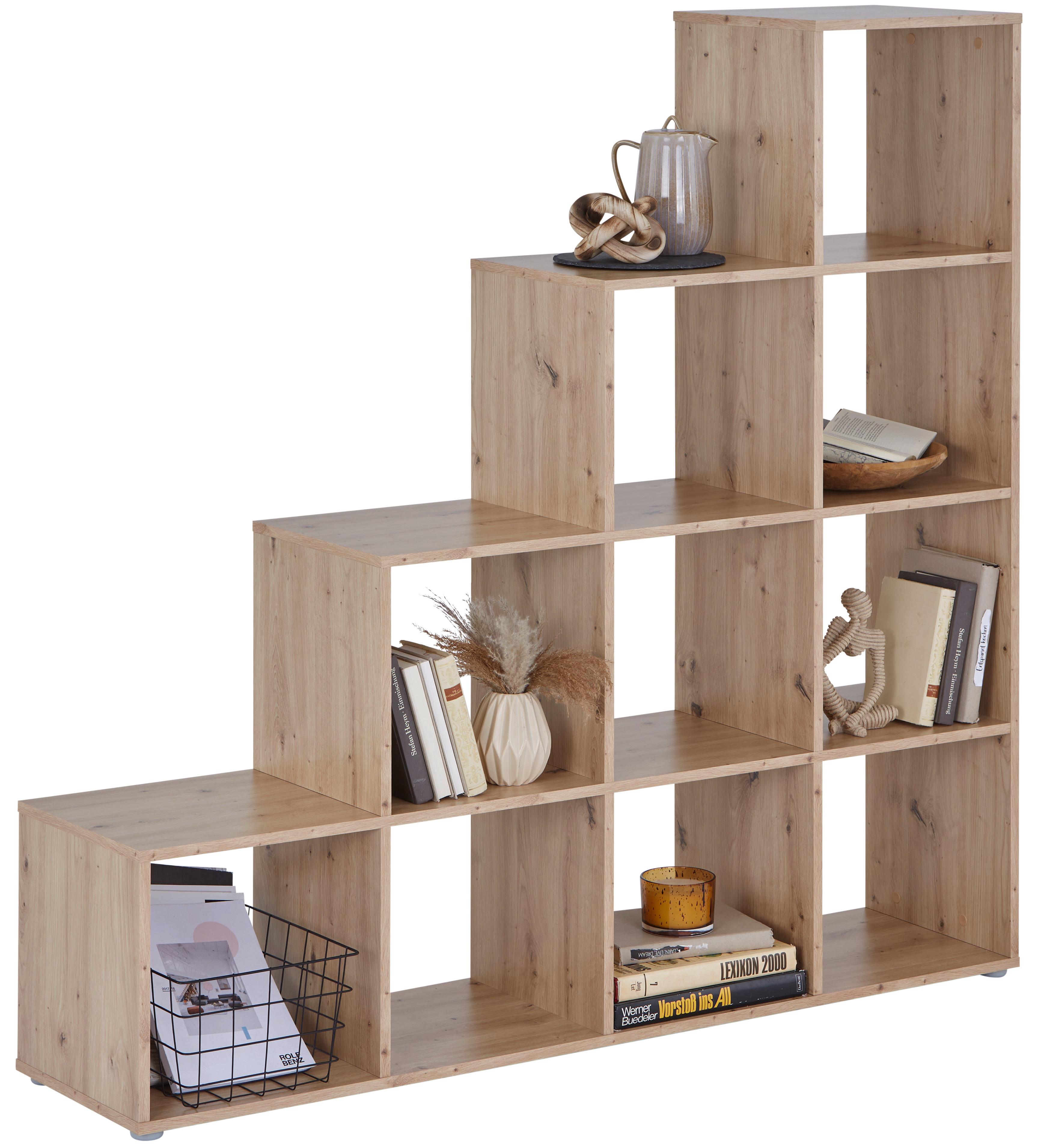 Raumteiler Pisa B: 149 cm Eiche Dekor - Eichefarben, MODERN, Holzwerkstoff (149/148/35cm)