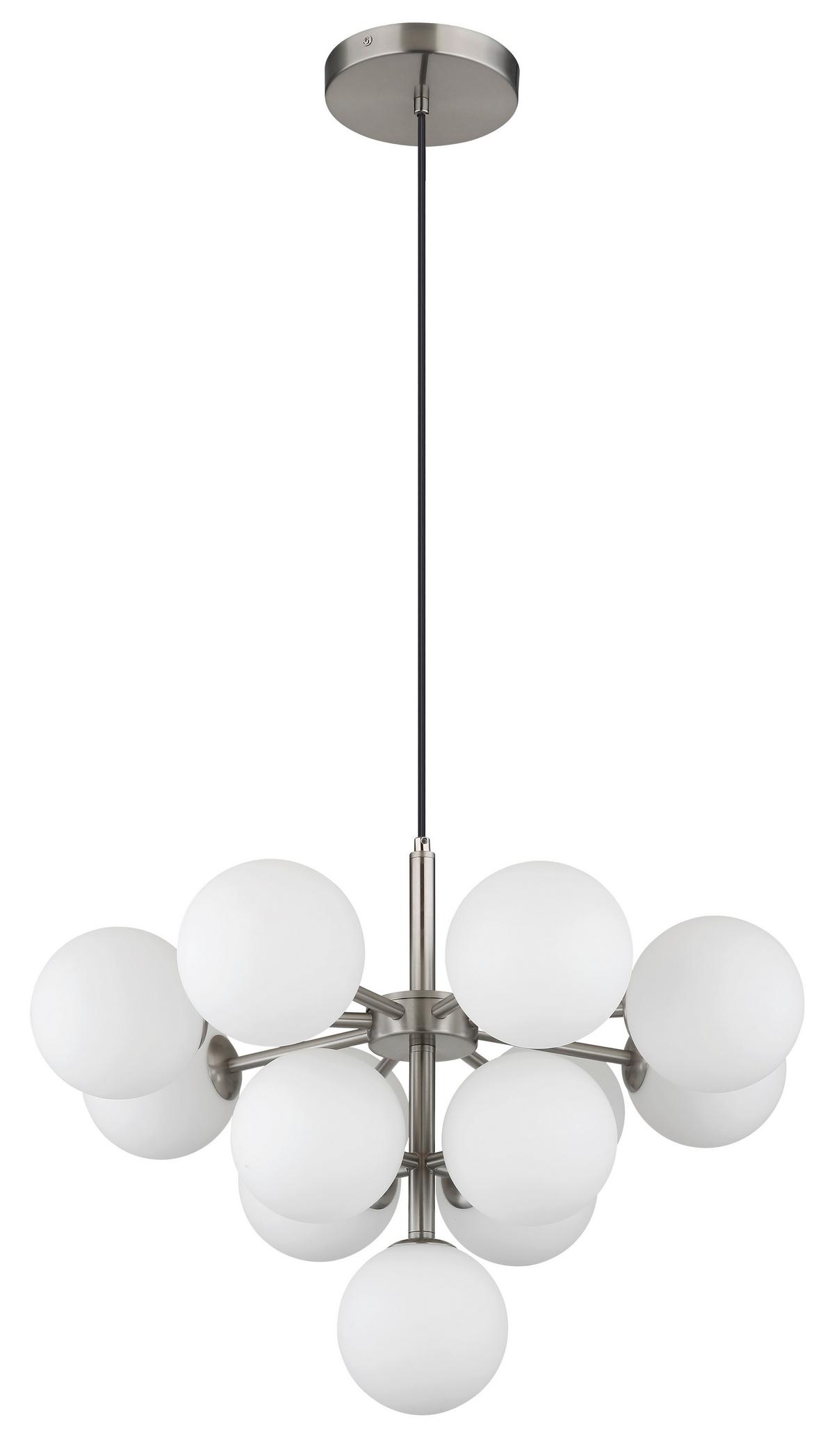 Függőlámpa 56143-13n - nikkel, Design, Üveg/fém (56/120cm) - Globo