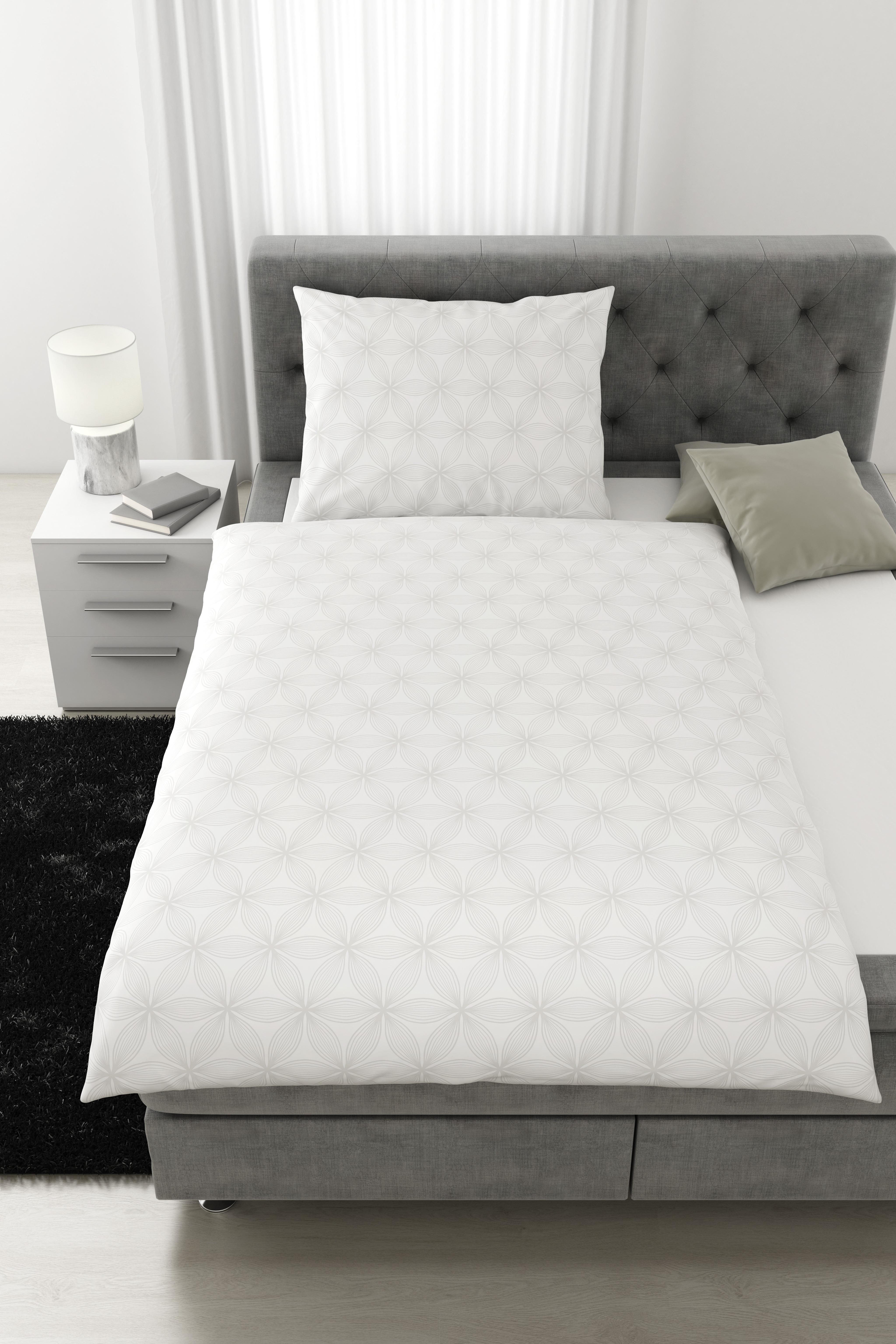 Posteľná Bielizeň Alex Design, 140/200cm - biela, Moderný, textil (140/200cm) - Premium Living