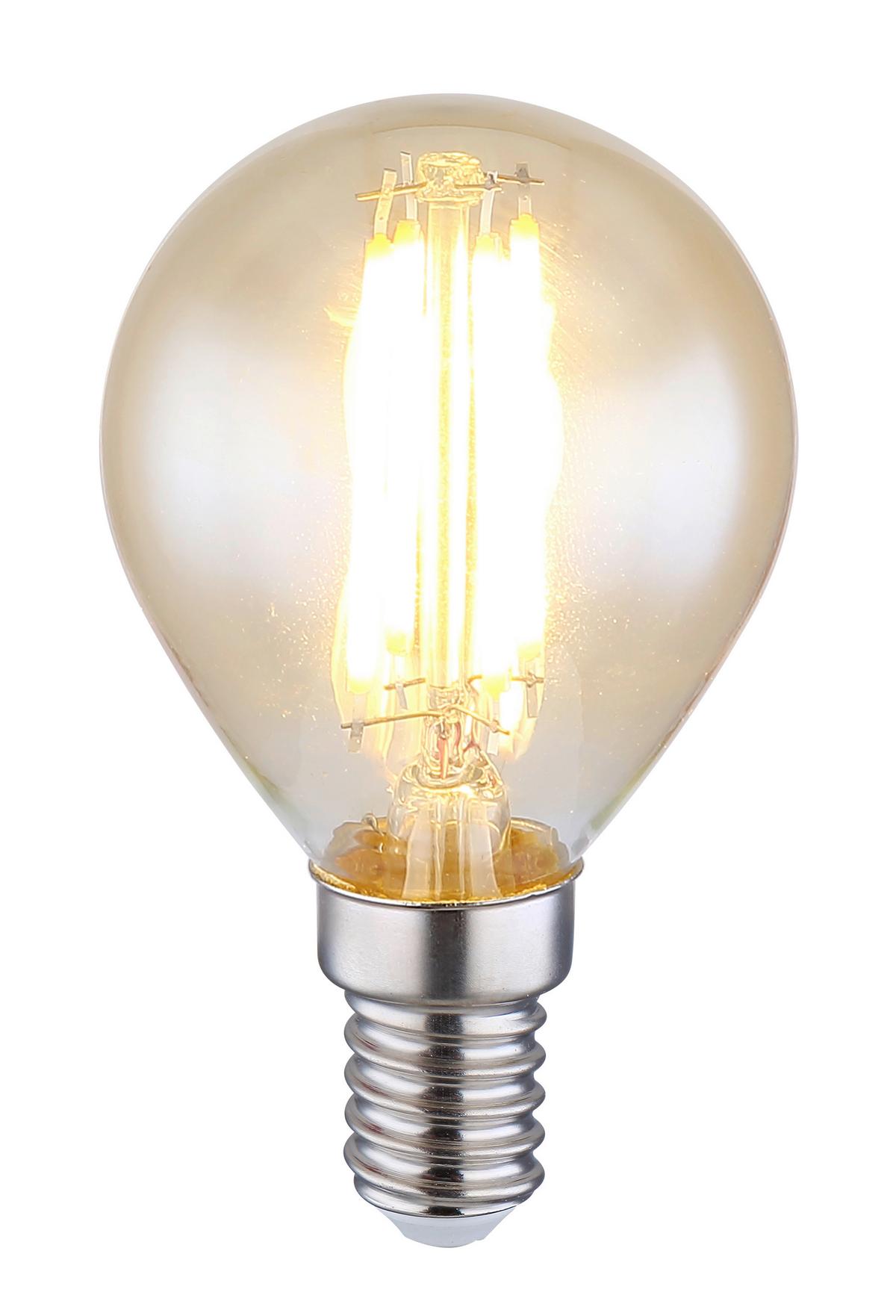 LED žiarovka 4 Watt, E14 ILLU - kov/sklo (4,5/7,8cm) - Globo