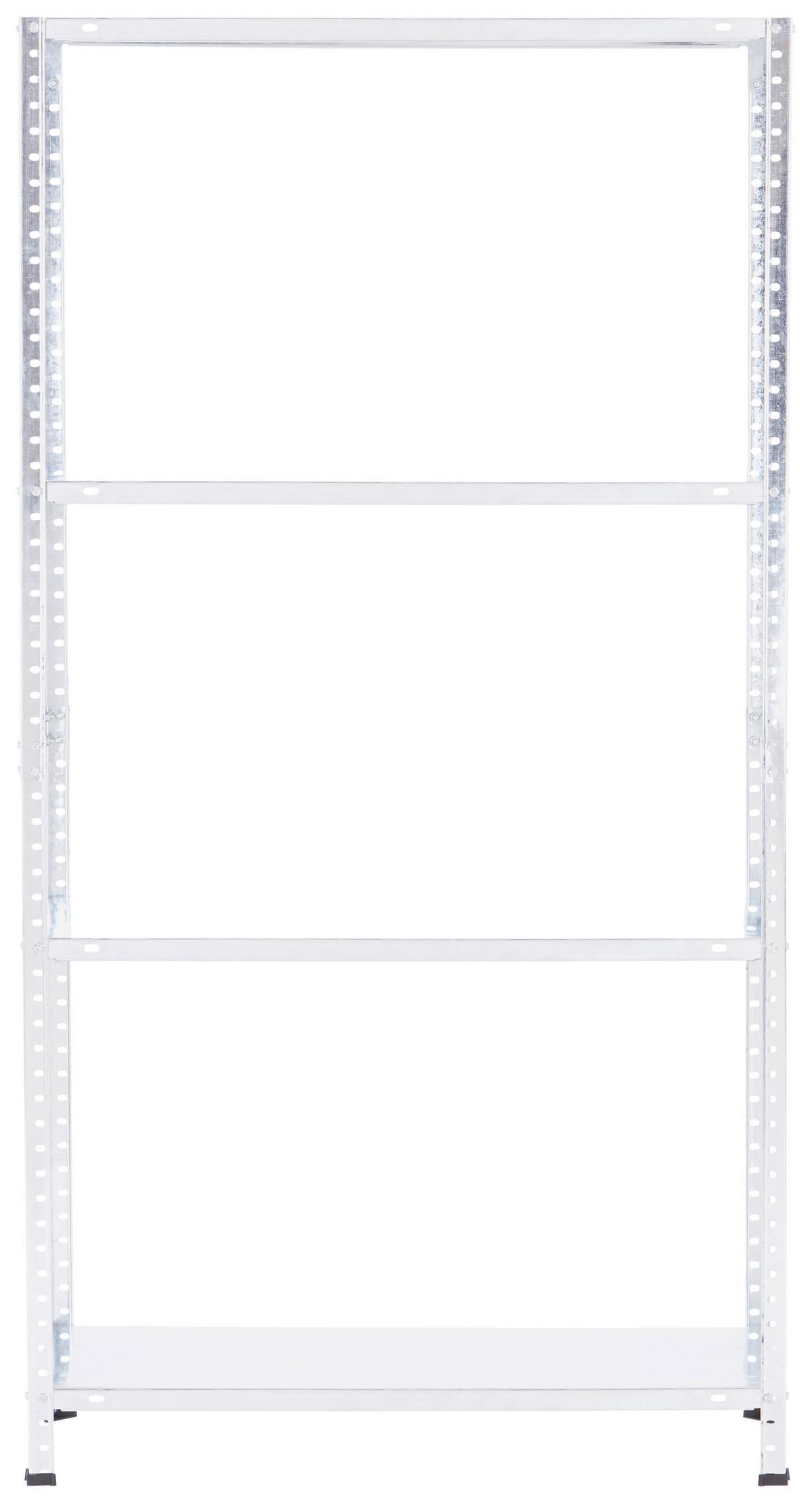 Schraubregal Carbonstahl 75x150x30 cm 40kg/Boden - Silberfarben, MODERN, Metall (75/150/30cm) - Homezone