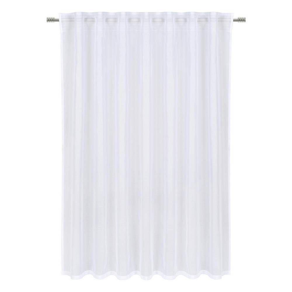 Fertigvorhang Leo Transparent in Weiß ca. 140x145cm