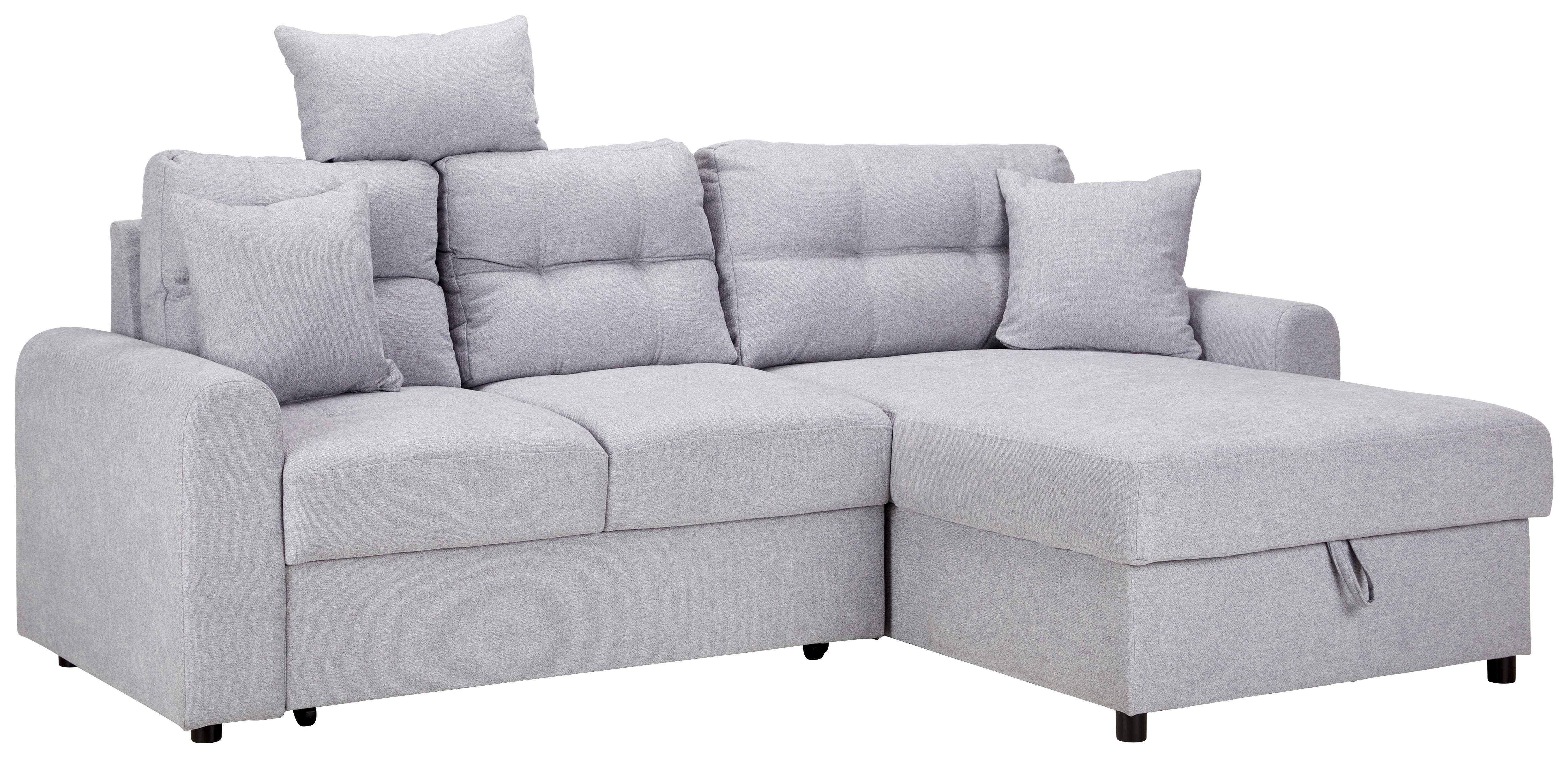 Rozťahovacia Sedacia Súprava Natalie, Sivá - čierna/sivá, Moderný, textil/plast (232/89/153cm) - Modern Living