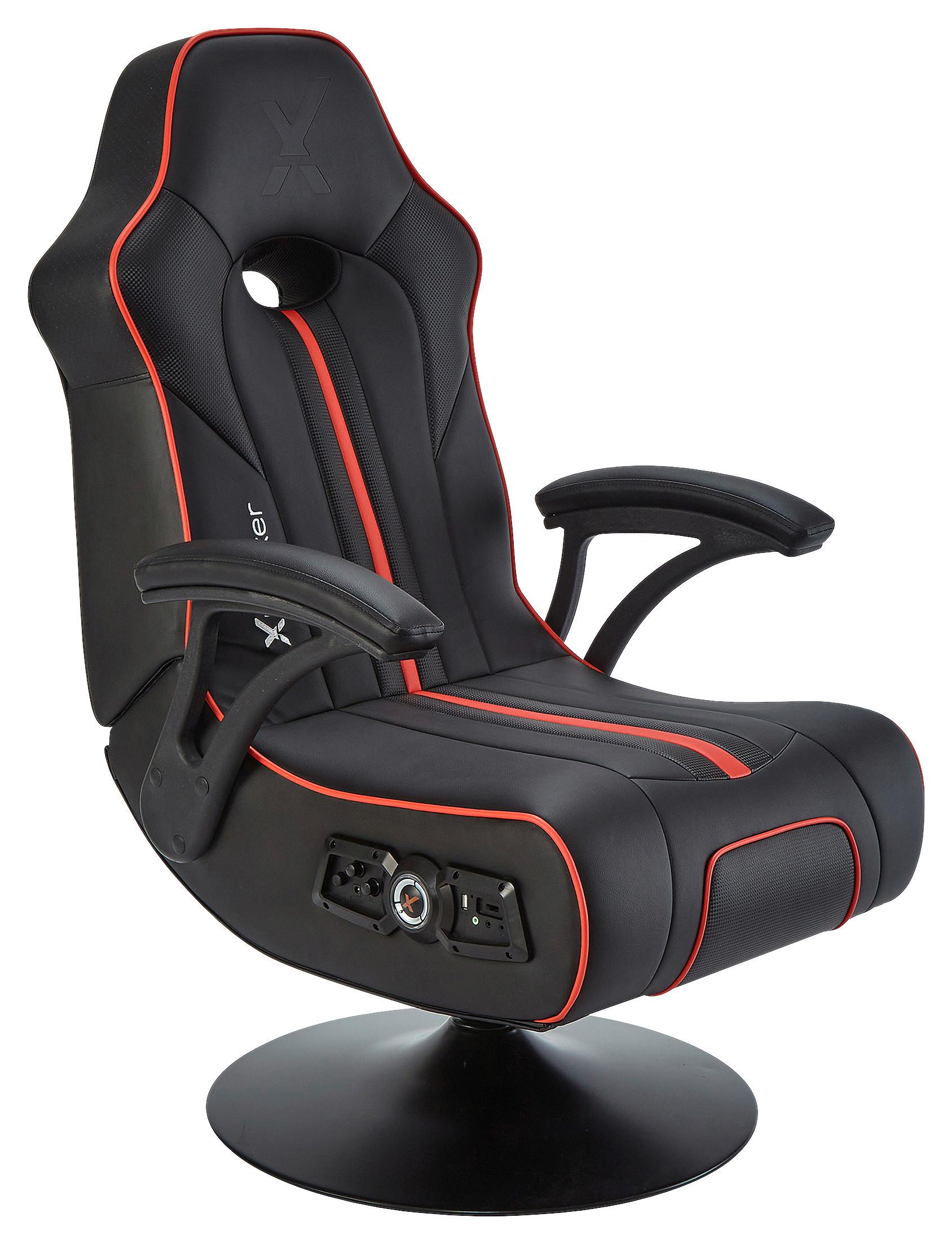 Gamingsessel Torque 2.1 - Rot/Schwarz, MODERN, Textil (63/103,5/70cm) - X Rocker