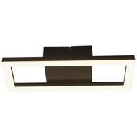 Led-deckenleuchte Darya L: 34 Cm - Schwarz, MODERN, Kunststoff/Metall (34/13/4,5cm) - Luca Bessoni