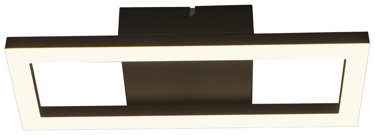 Led-deckenleuchte Darya L: 34 Cm - Schwarz, MODERN, Kunststoff/Metall (34/13/4,5cm) - Luca Bessoni