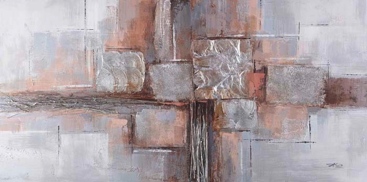 Olajfestmény 60/120cm - többszínű, Basics, textil (60/120cm)