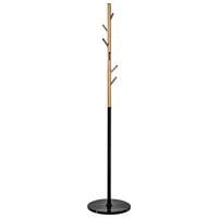 ŠATNÍ STOJAN JANA - černá/barvy zlata, Design, kov/kámen (37/173/37cm)