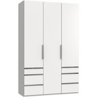 Drehtürenschrank Mit Laden, B: 150 Cm, Level 36a, Weiß - Weiß, MODERN, Holzwerkstoff (150/236/58cm) - MID.YOU