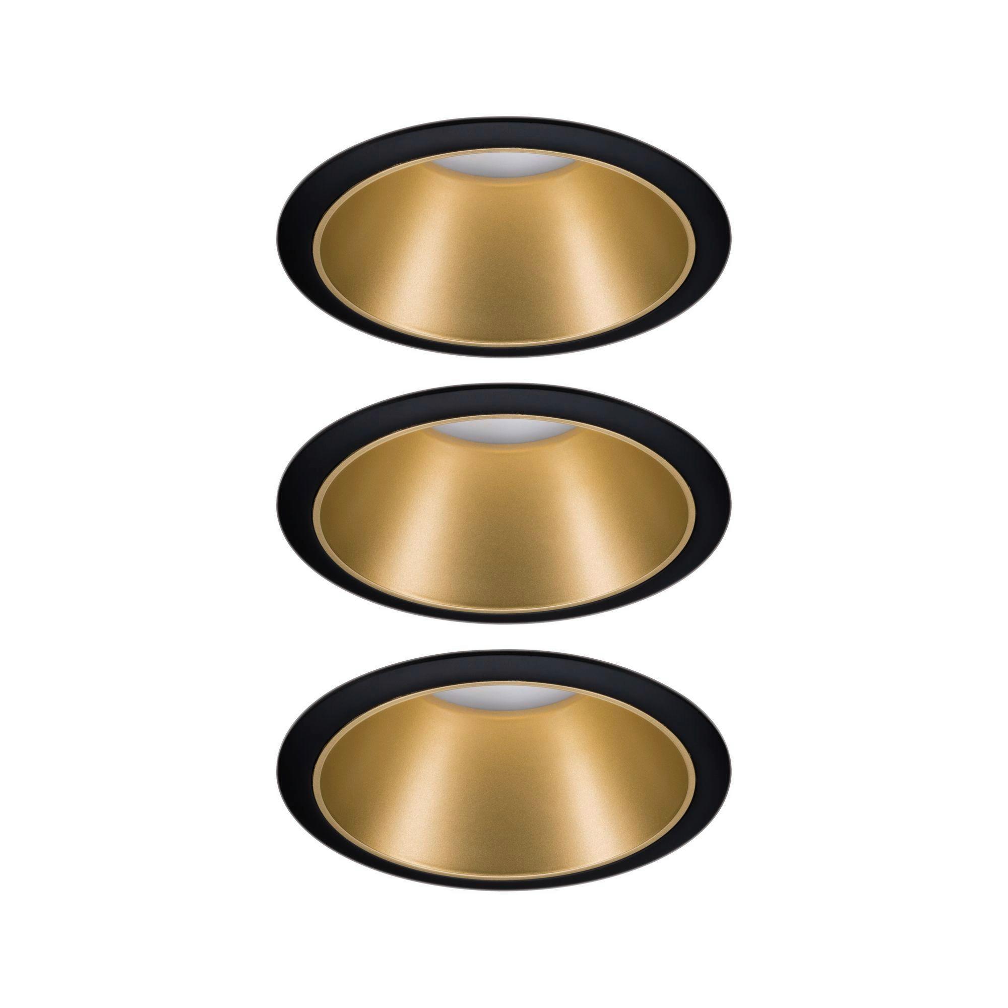 Deckenleuchte in Gold und Schwarz