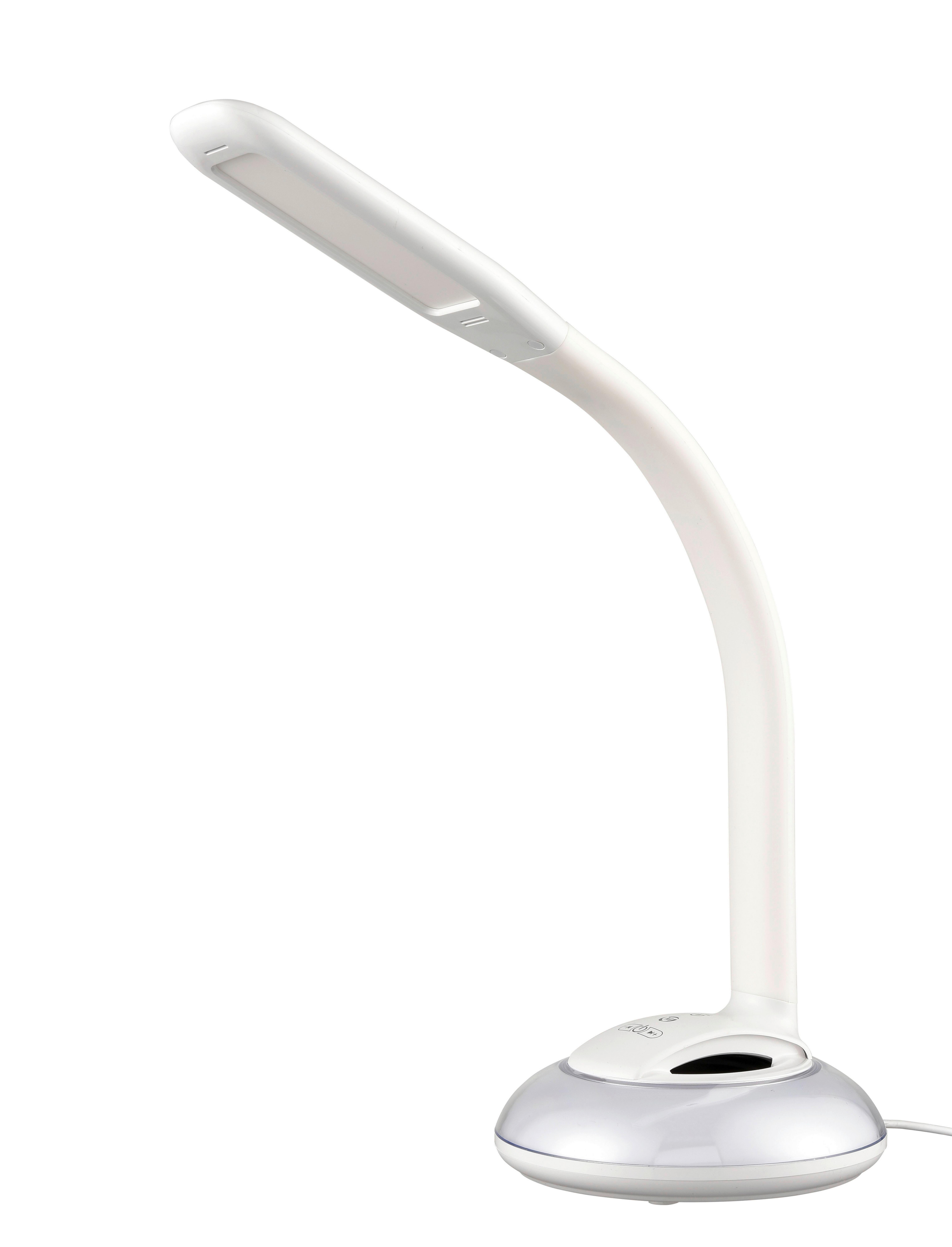 Lampa LED na psací stůl Spert, V: 58cm, 5 Watt - bílá, Romantický / Rustikální, plast (16,5/58cm) - Premium Living