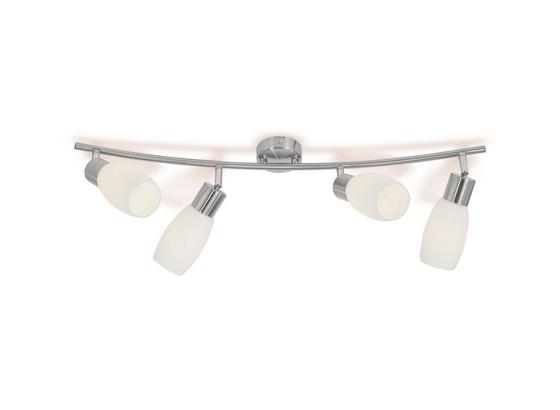 Deckenspot Brigitte - Nickelfarben, KONVENTIONELL, Glas/Metall (70,5/20,5/25,2cm) - Ombra Deckenspot Brigitte - Nickelfarben, KONVENTIONELL, Glas/Metall (70,5/20,5/25,2cm) - Ombra